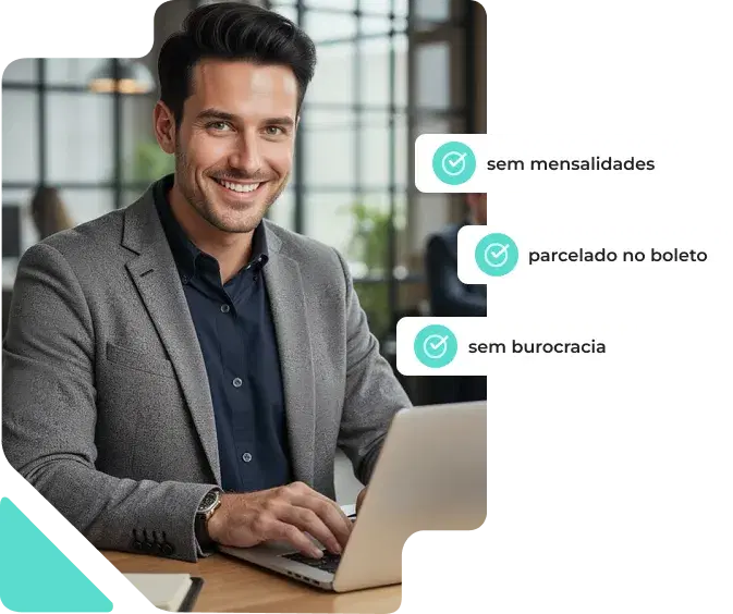 Profissional trabalhando com laptop